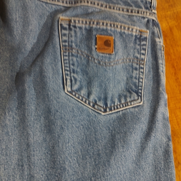 Men's Carhartt blue jeans 100% cotton five pocket jeans size 48/30 - Picture 4 of 7